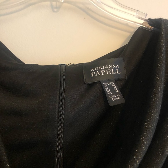 Adrianna Papell Black Gold Evening Dress - Picture 3 of 8